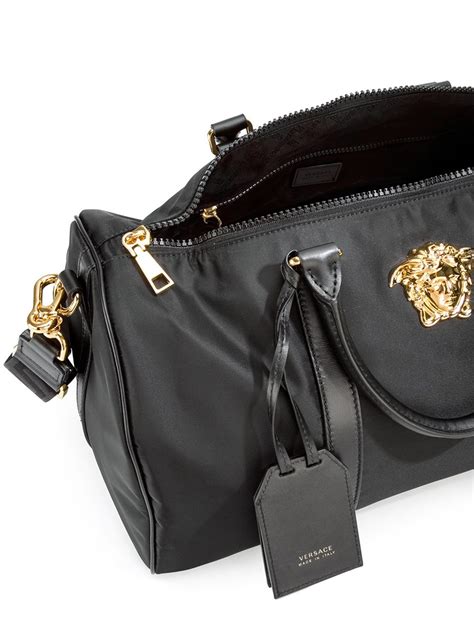 versace duffle|versace men's shoulder bag.